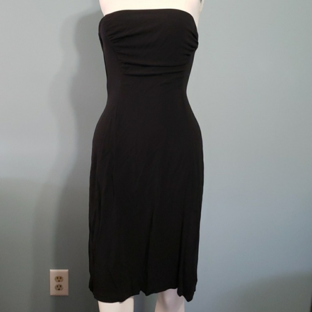 Diane Von Furstenberg Black Lycra tube dress, 10